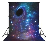 Galaxy Print Photo Studio Background 5x7ft Soft Photo Backdrop Curtain For Studio Content Creator Equipment