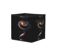 Galaxy Print Storage Boxes Home Organiser Kids Toys Clothing Bathroom Foldable Collapsible Storage Cube Boxes Square Bins