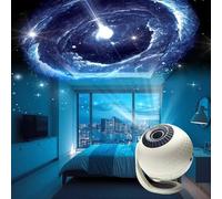 Galaxy Projection Lamp with Bluetooth Speaker, Space Theme Night Light Projector with Multiple Celestial Scenes,with 12 Planet Discs, Moon Night Light for Kids Adults Ceiling Bedroom Living Room