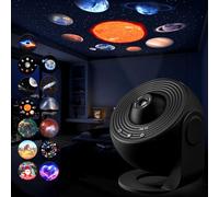 Galaxy Projector, 13 in 1 Home Planetarium Star Light Projector for Bedroom 360° Rotating Nebula Projector Lamp Starry Sky Night Light with Solar System Constellation Moon for Kids Adults