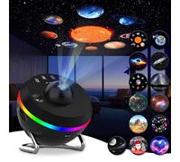 Galaxy Projector, 13 in 1 Planetarium Star Projector for Bedroom Decor, 360° Rotating Nebula Projector Lamp, Timmer Starry Night Light Sleep Projector for Kids