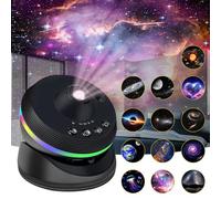 Galaxy Projector, 13 in 1 Star Light Projector Starry Sleep Night Light with Dynamic Meteors, 360° Rotation, Large Scale Projection for Bedroom Living Room Ceiling Home Theater Decor
