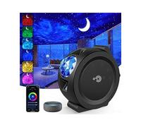 Galaxy Projector 3 in 1 Star Lights Projector with Nebula Moon Ocean, Kids Adults 3D Starlight with Smart Control Timer Voice Control, Compatible Alexa Google Assistant,for Bedroom Gifts