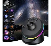 Galaxy Projector, 4K HD Planetarium Star Projector with 13 Film Discs, 360° Rotatable Realistic Nebula Night Light with Timer & Dynamic Meteor for Bedroom Decoration