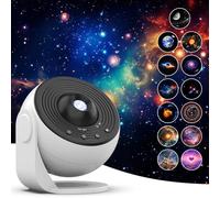 Galaxy Projector and Home Planetarium - PRO Bluetooth Edition, 13 Discs in 4K Quality, Bluetooth Speaker & Remote Control, Multi-speed Rotating Projection