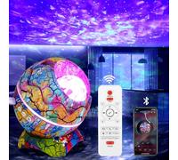 Galaxy Projector Dinosaur Egg Starry Sky Projector Light with Bluetooth Speaker, Star Aurora Night Light with White Noise,Timer for Bedroom Decor, Dinosaur Gifts for Children Adults