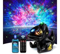 Galaxy Projector Dinosaur Night Light Projector,196 Lightings+22 White Noises+HIFI Bluetooth Speaker Star Projector Night Light Projector for Bedroom, Baby Projector Light,Dinosaur Bedroom Accessories