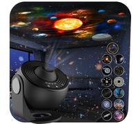 Galaxy Projector for Bedroom,13 in 1 HD Planetarium Star Projector with Solar System & Constellation,360° Rotating and Timer,LED Space Galaxy Lamp for Kids,Adults,Gifts,Room Decor