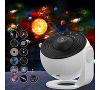 Galaxy Projector for Bedroom, 13 in 1 Planetarium Star Projector with Solar System & Constellation,Ceiling Night Light with Timer,360° Rotating,LED Space Night Light Projector for Kids Adults Gifts