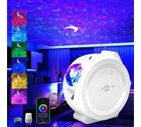 Galaxy Projector Night Light: 3 in 1 Star Lights Projector with Nebula Ocean Moon, Kids Adults 3D Starlight Sensory Lights with Voice/Timer Control,Compatible Alexa Google Assistant,for Bedroom Gifts