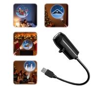 Galaxy Projector Night Light, HD Star Lamp USB 360° Swivel | HD starry sky for bedroom ceiling. Swivel 360° for full coverage. Seasonal projection light ideal for festive decor.