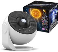 Galaxy Projector Pro, 13-in-1 Planetarium Projector - Northern Lights, Moon & Solar System, 360° Rotation, Auto-Off Timer & Speed Control, Ceiling Night Light for Astronomy Enthusiasts, Bedroom Decor