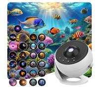 Galaxy Projector Pro for Bedroom,Rusoso Star Projector,4K Replaceable 25 HD Galaxy Discs,360° Rotating with Timer,Mute Design Night Light,for Bedroom Night Light Kids,Party,Birthday Gifts