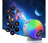 Galaxy Projector Star Light with Shooting Stars - HD Night Light for Bedroom, Bluetooth Speaker, White Noise, Kids Room & Camping, Remote Control, Planetarium & Space Projector