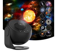 Galaxy Projector, Star Projector, 12 in 1 Planetarium, 4K Realistic Starry Sky Night Light with Solar System, Constellation, Moon for Kids Room Adults Bedroom Ceiling