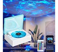 Galaxy Projector Star Projector, 16 Colors Ocean Wave Projectors, Bluetooth Sensory Lights Ocean Lamp with Remote Control, White Noise, Rechargeable Night Light Projectors for Bedroom/Party/Game Rooms