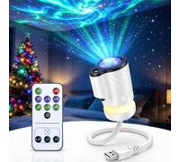 Galaxy Projector Star Projector, Night Light Projector USB Plug and Play | Nebula Star Projector, 360° Adjustable Ceiling Projector | Remote Control | Warm Yellow Night Light for Bedroom Car Decor