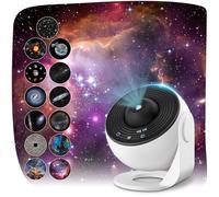 Galaxy Projector with 13 Film Discs, Planetarium Star Projector Light, 360° Rotating Starry Sky Nebula Lamp, Celestial Night Light for Adults & Kids Bedroom Décor, White