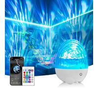 Lysumurl Northern Lights Projector with Bluetooth Speaker, 2200mAh Galaxy Projector Sensory Light, 13 Light Effects Dimmable Aurora Night Light with Remote, Mood Light for Bedroom Room Decor