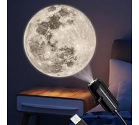 Galaxy Projector with Plug-in Films, 9 Planets USB Star Projector for Bedroom Night Light, Solar System Realistic Space Planetarium Projectors Moon Lamp