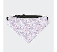 Galaxy Purple Unicorn Rainbow Dog Bandana Collar Pet Triangle Scarf Cat Kerchief with Adjustable Buckle