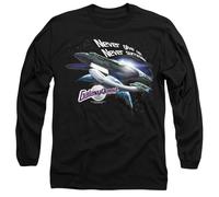 Galaxy Quest Never Surrender Mens Long Sleeve T Shirt, Black, Large