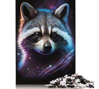 Galaxy Raccoon 1000 Piece Jigsaw Puzzles for Adults | | Family Fun Jigsaws Puzzles for Adults Gifts Intellectual Games 1000pcs (75x50cm)