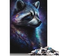 Galaxy Raccoon Jigsaw Puzzles 1000 Pieces for Adults Jigsaw Puzzles for Adults 1000 Piece Puzzle Educational Games 1000pcs (75x50cm)