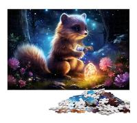 Galaxy Raccoon Puzzles 1000 Pieces for Adults Jigsaw Puzzles for Adults Brain Challenge Gift, Educational Activity for Teenagers 50x75CM/19.68x29.52inch