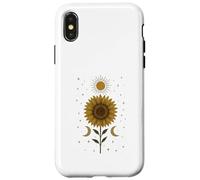 Galaxy Radiant Sunflower Cosmic Vibes Retro Vintage Case for iPhone X/XS