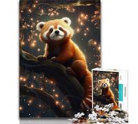 Galaxy Red Panda Jigsaw Puzzles 1000 Pieces for Adults Teens,Toys Educational Games Stress Relieving Great Gifts And Toys 38x26cm