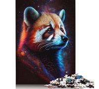 Galaxy Red Raccoon Puzzles 1000 Piece Jigsaws for Adults Learning Educational Toys Family Games Festival Birthday Gifts 1000pcs (75x50cm)