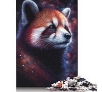Galaxy Red Raccoon Puzzles 1000 Piece Jigsaws for Adults Learning Educational Toys Family Games Festival Birthday Gifts 1000pcs (75x50cm)
