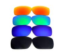 Galaxy Replacement lenses For Oakley Fuel Cell Polarized Black/Blue/Titanium/Red, ____Black/Blue/Green/Red, Standard