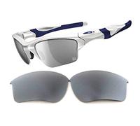 Galaxy Replacement Lenses For Oakley Half Jacket 2.0 XL OO9154 (Not 2.0) Sunglasses Polarized Titanium Grey Size: Regular