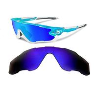 Galaxy Replacement Lenses for Oakley Jawbreaker Sunglasses Blue Color, Blue, Standard