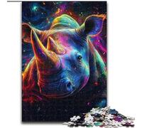 Galaxy Rhino Puzzles for Adults 1000 Pieces, Educational Games Home Decoration Birthday Present, Gifts, Wall Art (26x38cm)