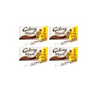Galaxy Ripple Chocolate Multipack Bundle - x4 Multipacks (3x30g Bars in Each Pack)