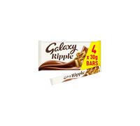 Galaxy Ripple Milk Chocolate Bars 4 x 30g Chocolate Multipack Ideal for Gift Snacks or Hamper