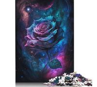 Galaxy Rose 1000 Piece Jigsaw Puzzle Family Fun Jigsaws for Adults And Challenging Game,stress Relief Games And Unique Gifts 1000pcs (75x50cm)