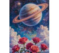 Galaxy Rose Jigsaw Puzzles for Adults 700 Piece, jigsaw puzzle 700 Pieces for adults Challenging Game, Family puzzles Game Home Decoration Gifts