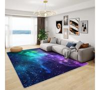 Galaxy Rugs for Kids Bedroom - Outer Space Rug, Gradient Ombre Rugs for Living Room Bedroom, Washable Non Slip Soft Large Carpet, Patterned Area Rugs & Home Decor 100x150 cm