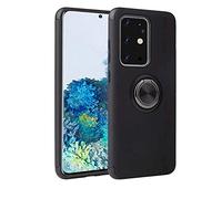 Galaxy S20 Plus Case with Magnetic Ring Holder Kickstand, Full Body Protective Silicone TPU Gel Personalized Shockproof Tough Armour Phone Cover for Samsung Galaxy S20 Plus (BLACK)