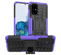 Galaxy S20 Plus Shockproof Case, Galaxy S20 Plus Hybrid Case, Shockproof Builder Defender Tough Hard Heavy Duty Armor Back Case Cover With Kick Stand for Samsung Galaxy S20 Plus (PURPLE)