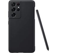 Galaxy S21 Ultra Silicone Case with S-Pen Replacement for Samsung Galaxy S21 Ultra 5G (Black)