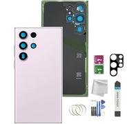 Galaxy S23 Ultra Back Glass Replacement for Samsung Galaxy S23 Ultra Back Cover Glass with Pre-Installed Tape and Camera Lens +Tools (Lavender)