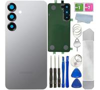 Galaxy S25 Rear Back Glass Replacement Compatible with Samsung Galaxy S25 6.2-inches,Back Cover Waterproof Housing Door with Camera Glass Lens and Tape Parts with Reparing Toolkit (Silver Shadow)