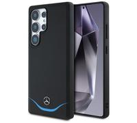 Galaxy S25 Ultra Mercedes Genuine Leather Black Blue Magsafe Logo Star