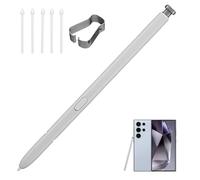 Galaxy S25 Ultra S Pen Replacement for Galaxy S25 Ultra Stylus Pen, All Versions, Samsung Touch Stylus Pen with 5xTips/Nibs, Light Silver