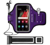 Galaxy S26+ S25+ Armband, JEMACHE Gym Running Workouts Phone Arm Band for Samsung Galaxy S26 S25 S24 S23 Plus (Purple)